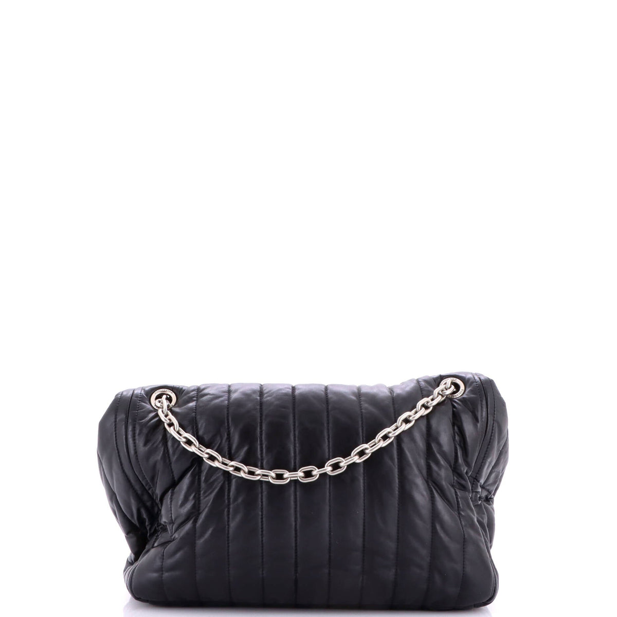 Monaco Chain Flap Shoulder Bag Quilted Leather Medium