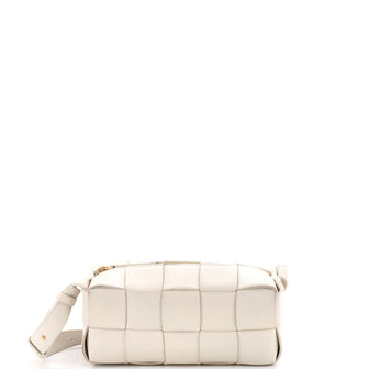 Brick Cassette Shoulder Bag Maxi Intrecciato Leather Small
