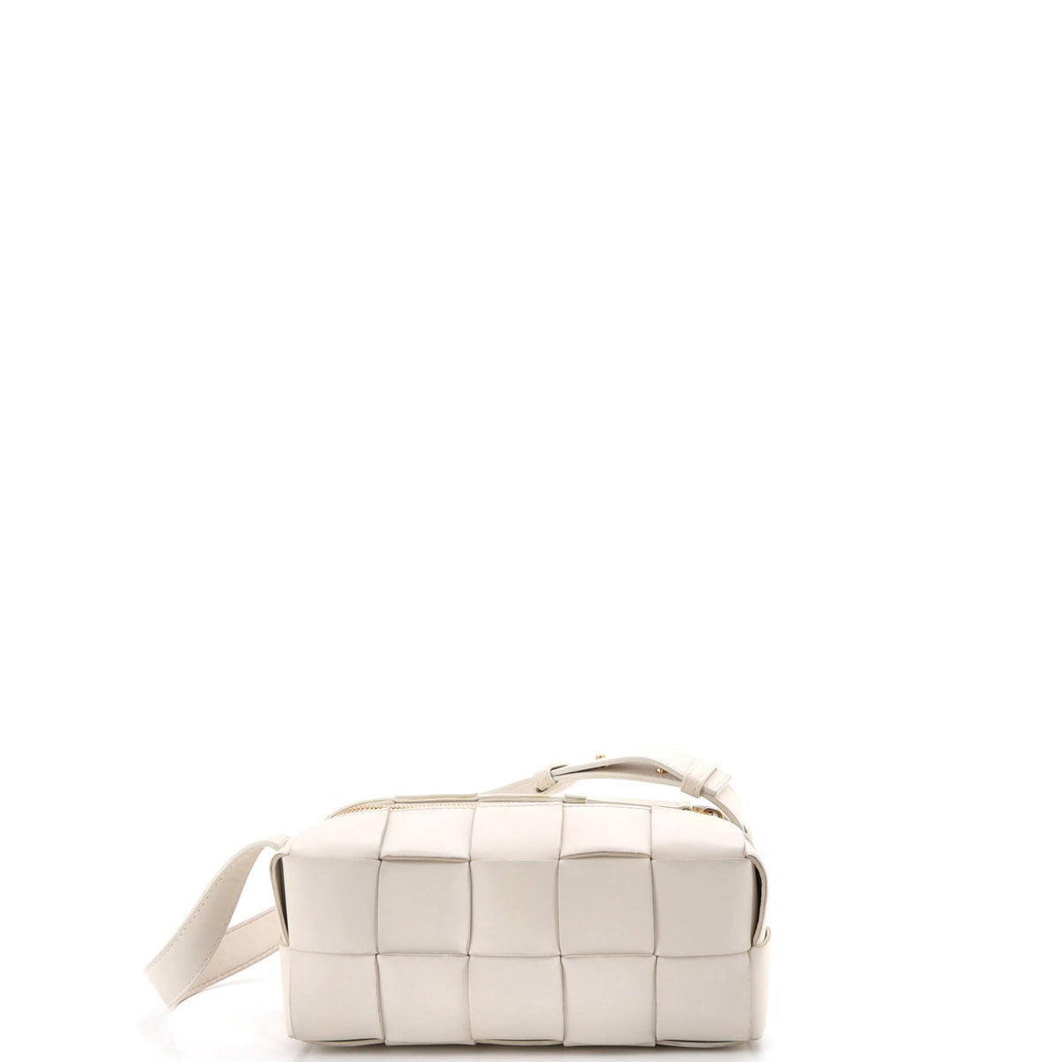 Brick Cassette Shoulder Bag Maxi Intrecciato Leather Small