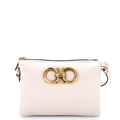 Trapezio Zip Crossbody Leather Mini
