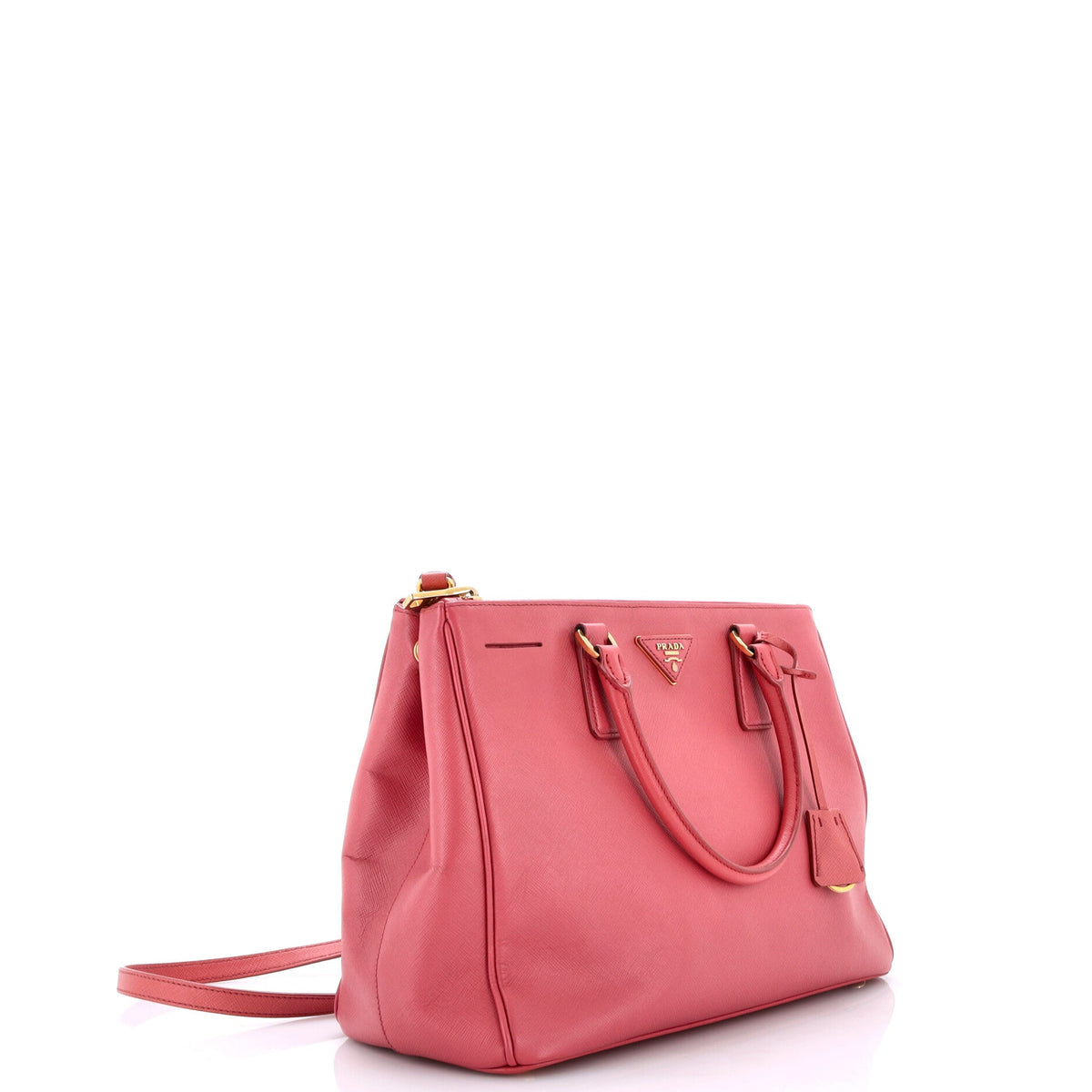 Double Zip Lux Tote Saffiano Leather Medium