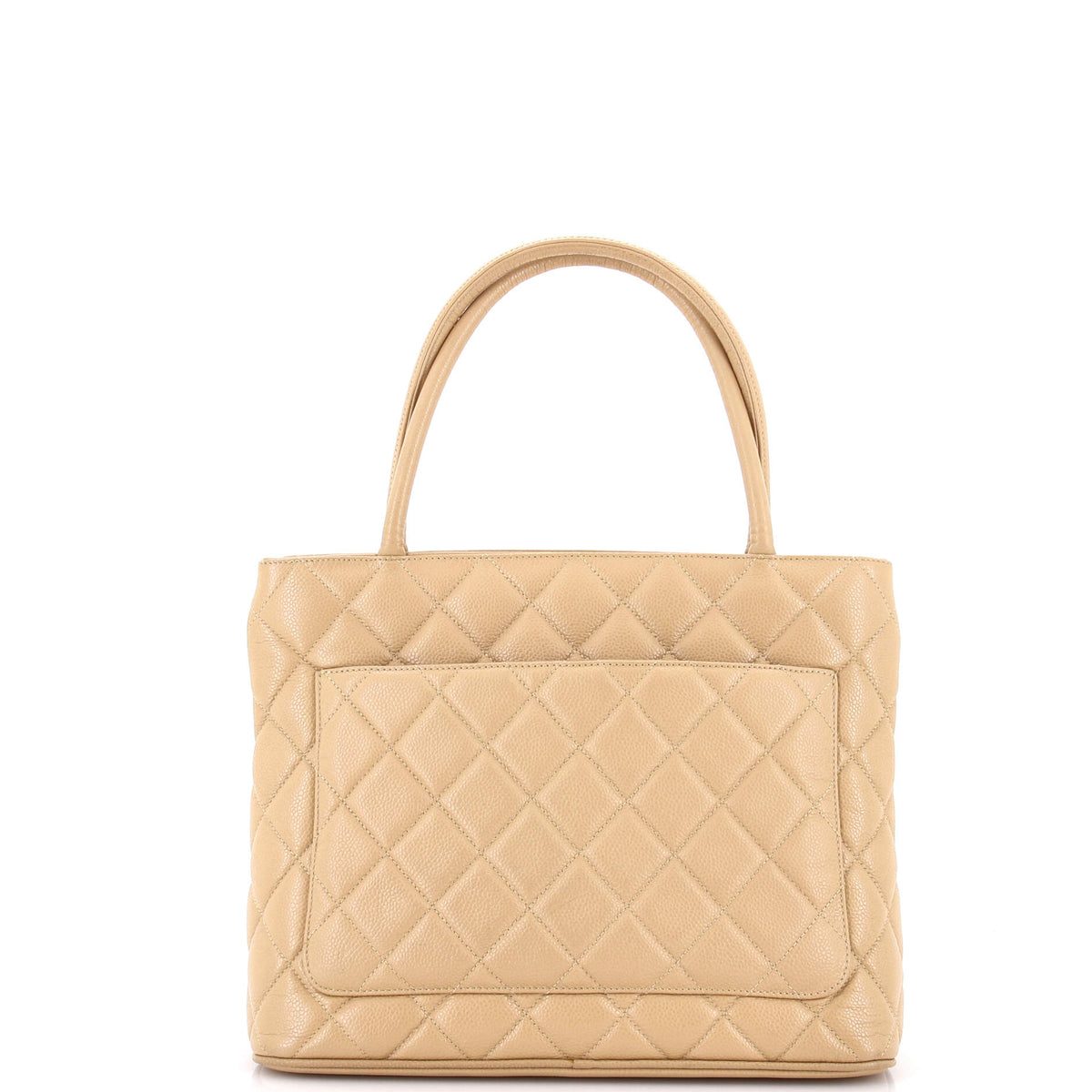 Medallion Tote Quilted Caviar