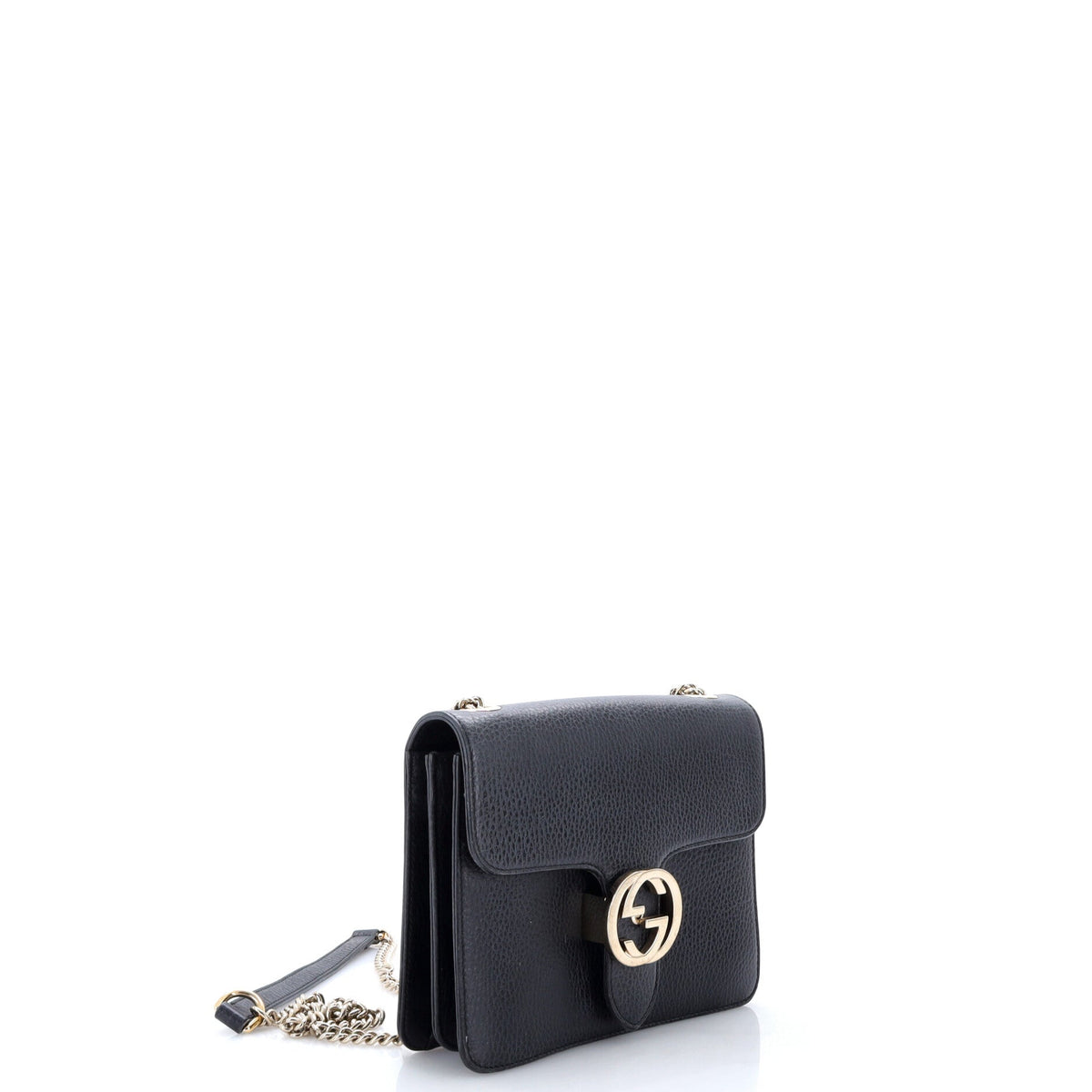 Interlocking Shoulder Bag Leather Small