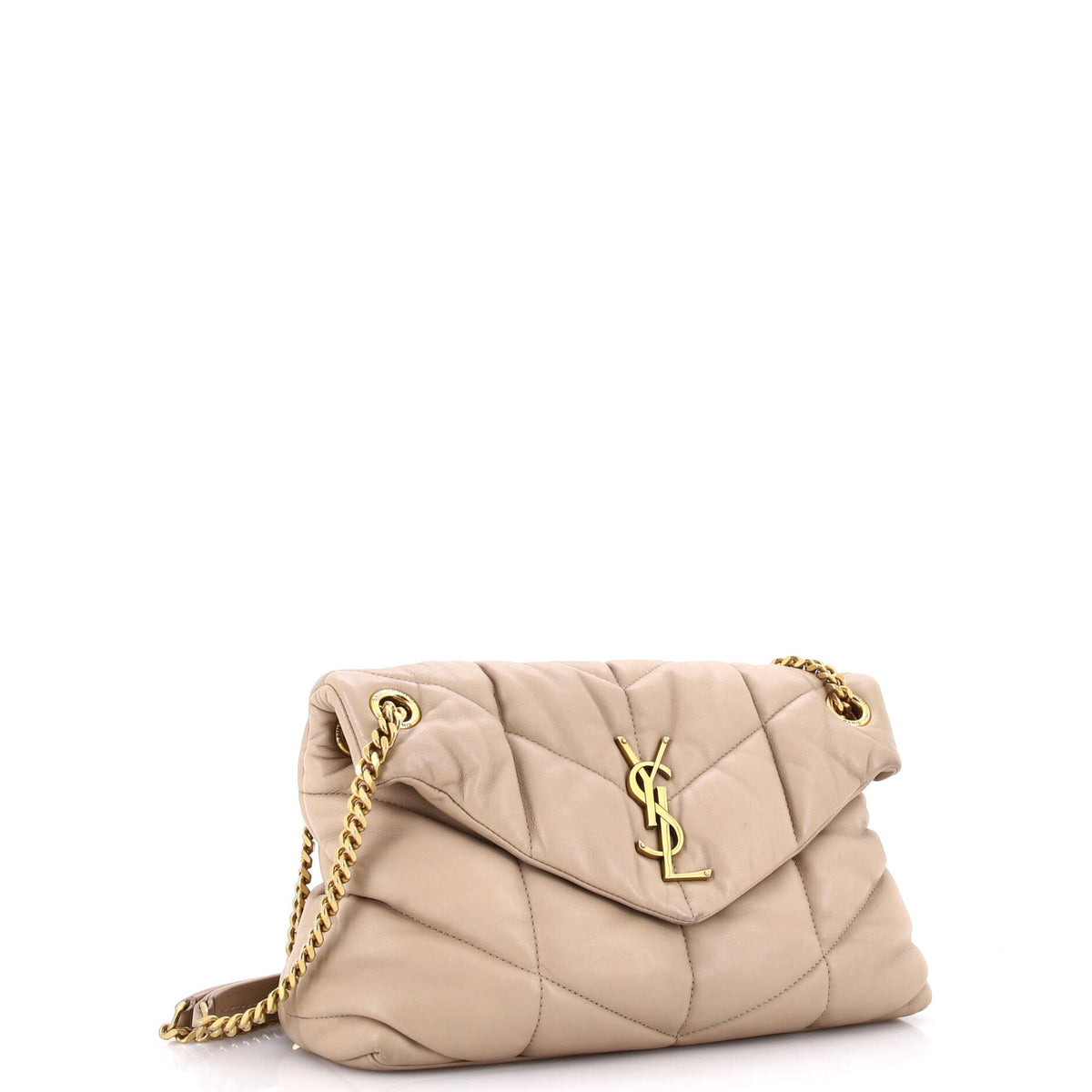 Loulou Puffer Shoulder Bag Quilted Leather Small