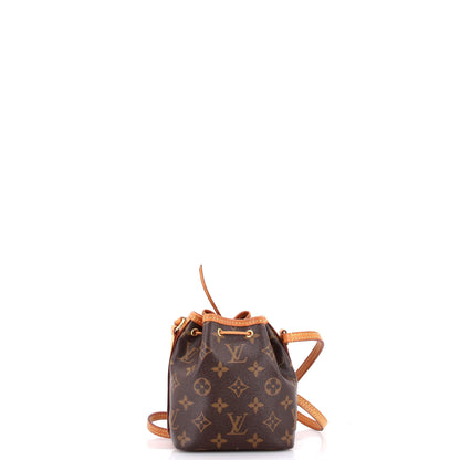 Noe Handbag Monogram Canvas Nano