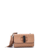 Miss Bamboo Shoulder Bag Studded Leather Small
