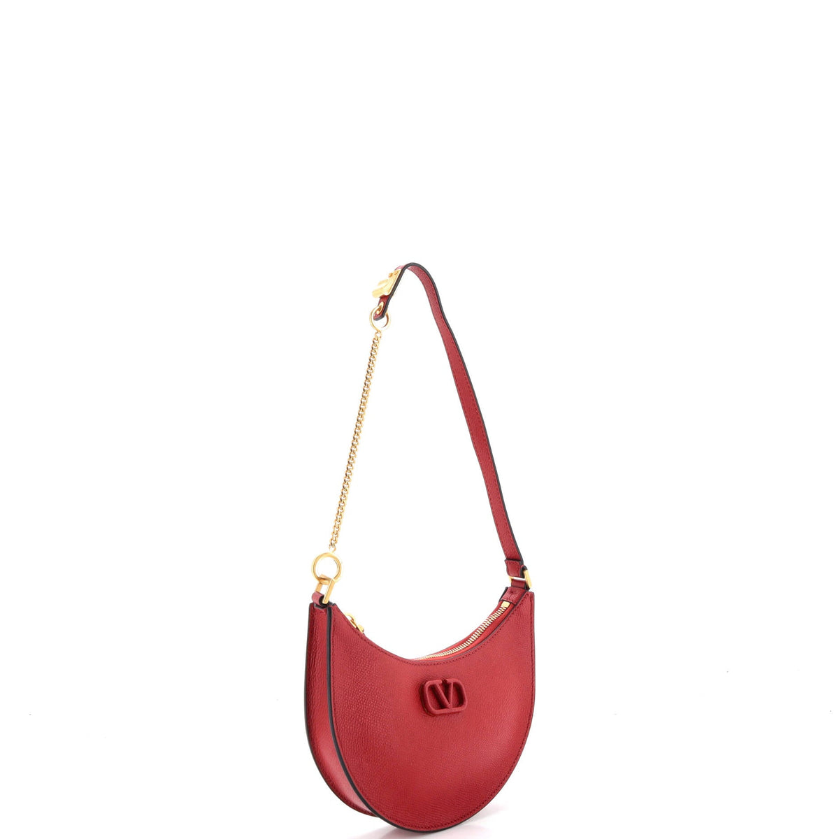 VLogo Hobo Leather Mini