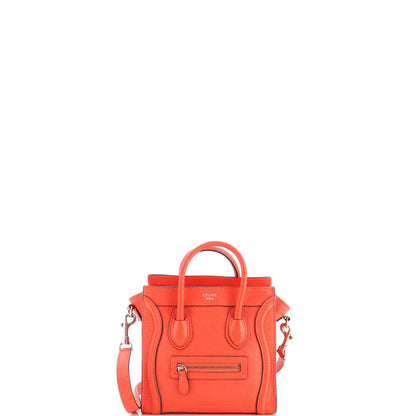 Luggage Bag Grainy Leather Nano