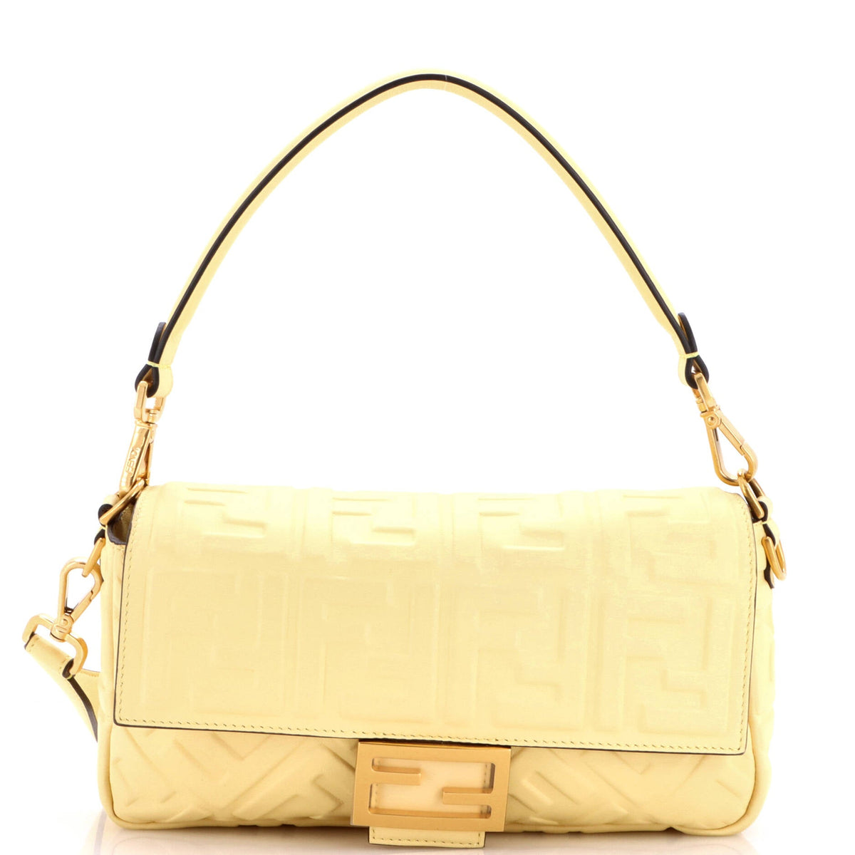 Baguette NM Bag Zucca Embossed Leather Medium