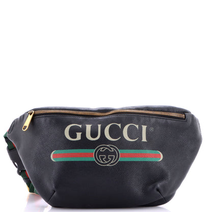 Logo Belt Bag Printed Leather Medium