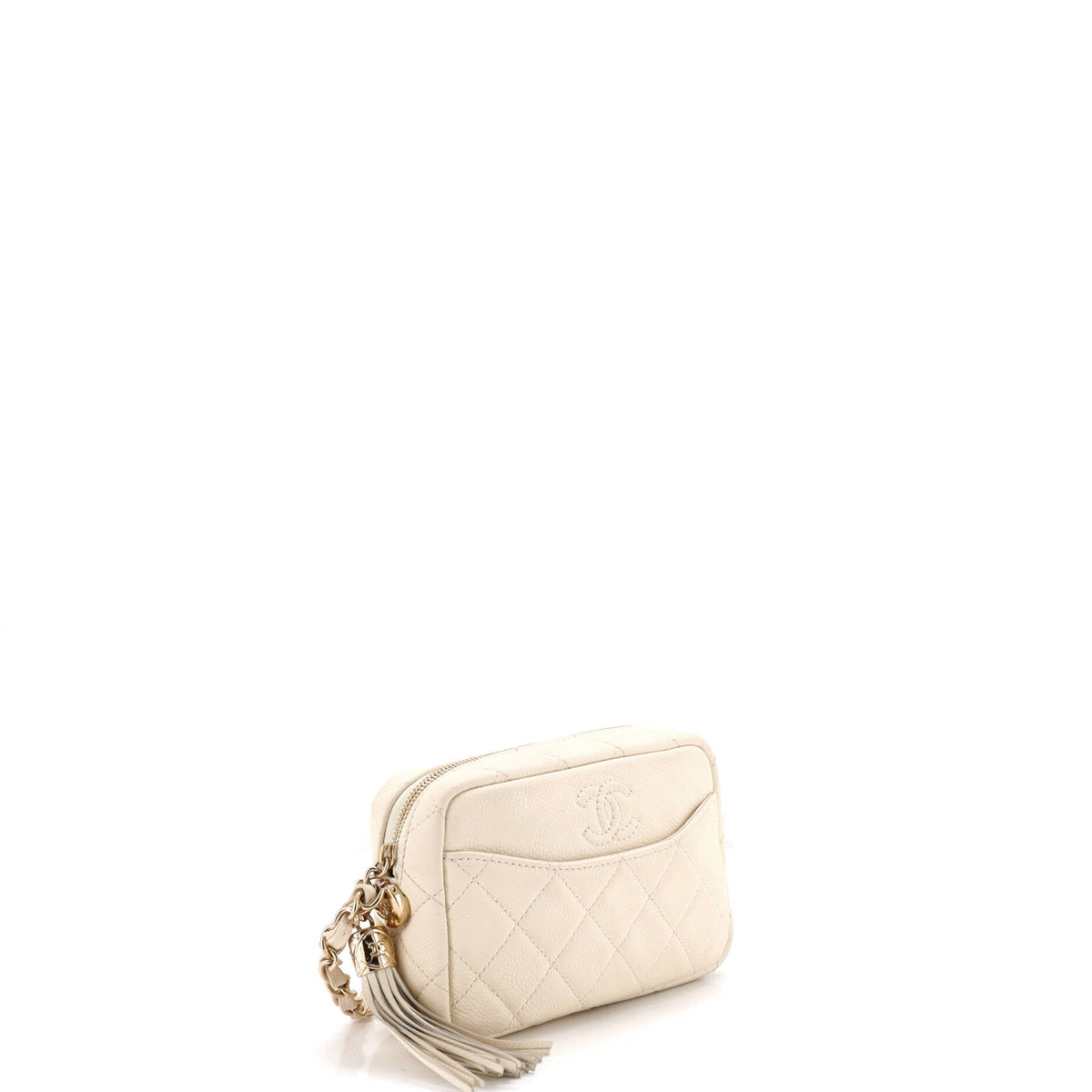 Coco Tassel Camera Case Quilted Caviar Mini