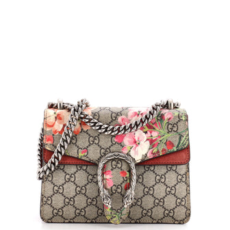 Dionysus Bag Blooms Print GG Coated Canvas Mini
