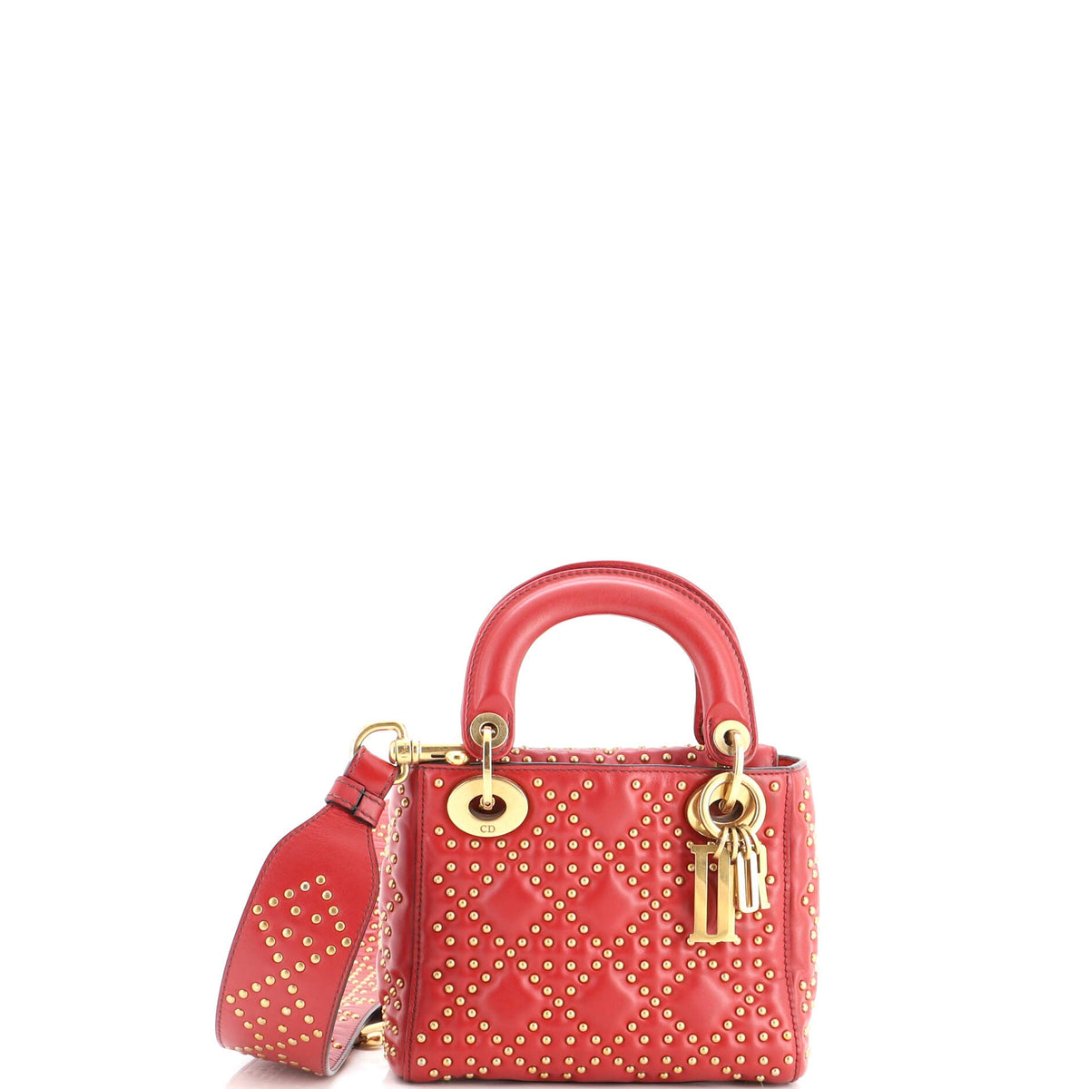 Supple Lady Dior Bag Cannage Studded Lambskin Mini