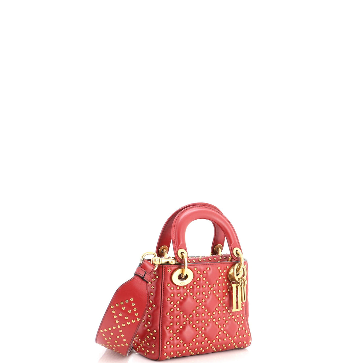 Supple Lady Dior Bag Cannage Studded Lambskin Mini