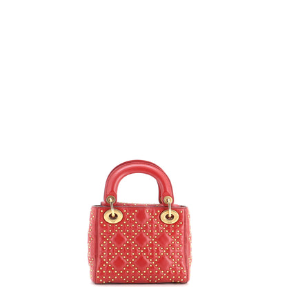 Supple Lady Dior Bag Cannage Studded Lambskin Mini