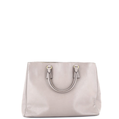 Double Zip Lux Tote Saffiano Leather Large