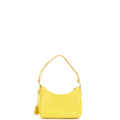 Re-Edition Hobo Saffiano Leather Mini