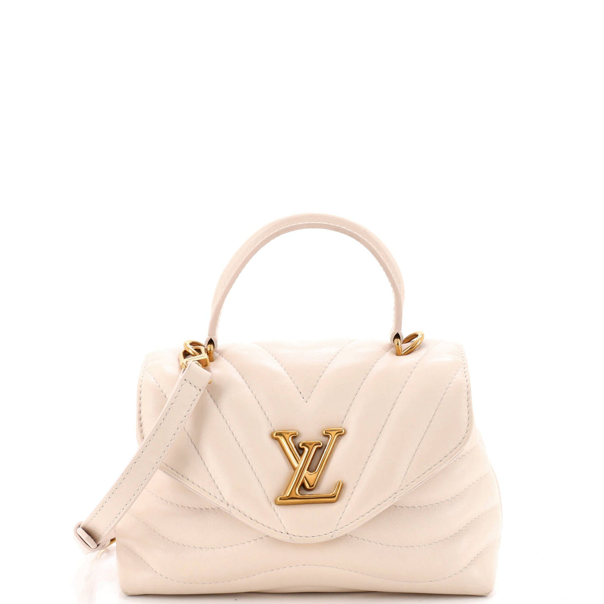 New Wave Hold Me Top Handle Bag Quilted Leather