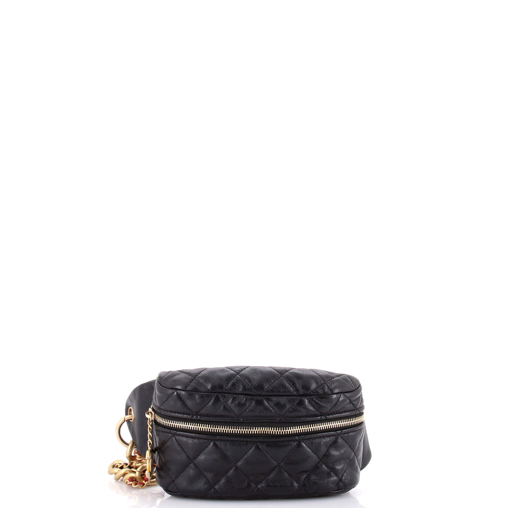Chain Link Belt Bag Quilted Lambskin