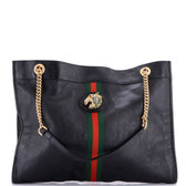 Rajah Chain Tote Leather Large