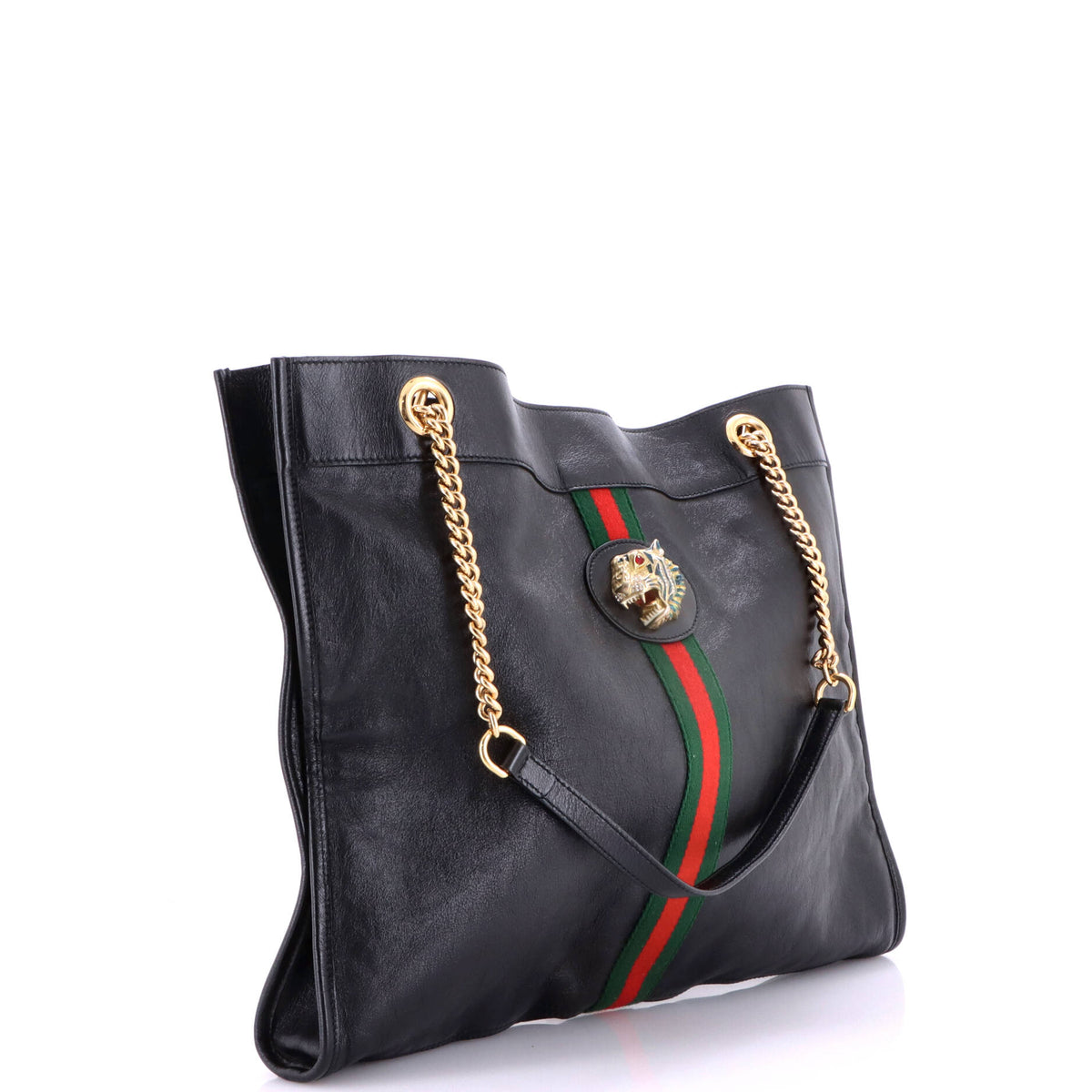 Rajah Chain Tote Leather Large