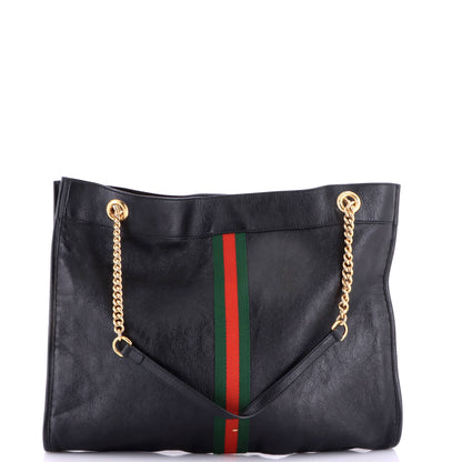 Rajah Chain Tote Leather Large