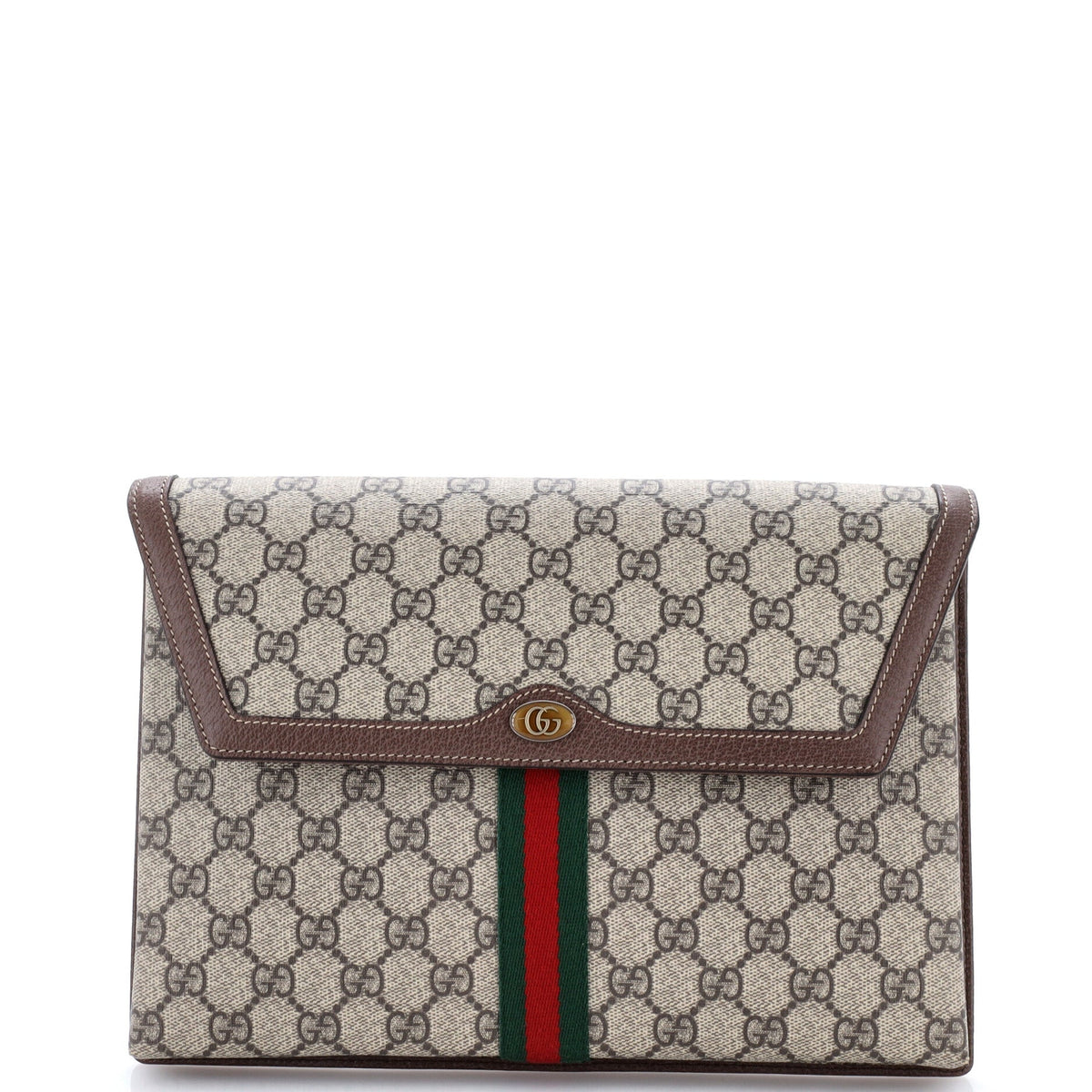 Ophidia Flap Clutch GG Coated Canvas Large