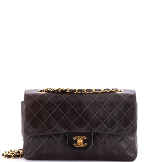 Vintage Classic Double Flap Bag Quilted Lambskin Small