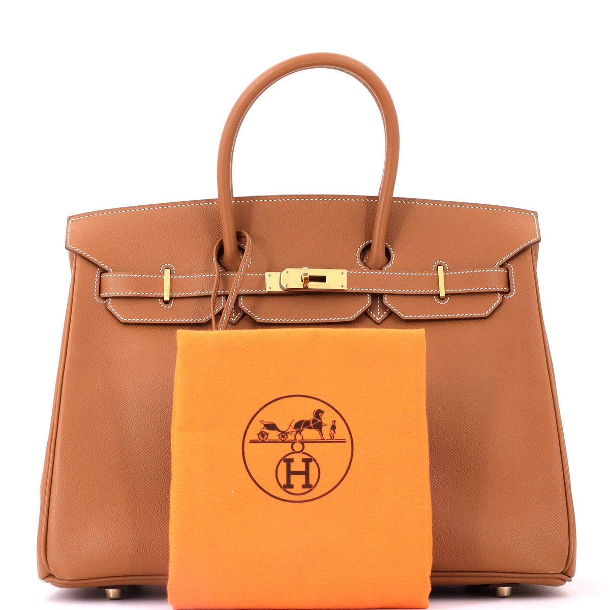 Birkin Handbag Gold Epsom with Gold Hardware 35