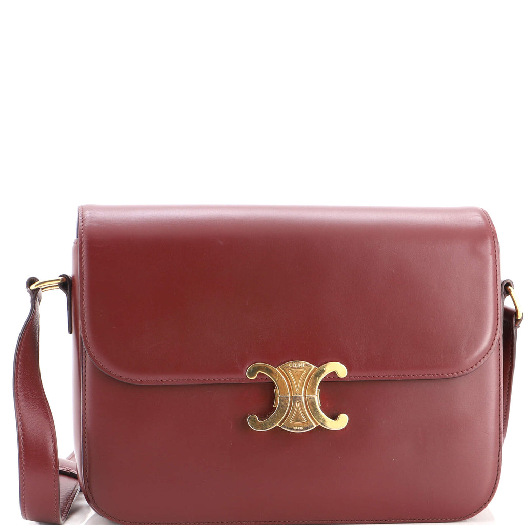 Triomphe Shoulder Bag Smooth Calfskin Large