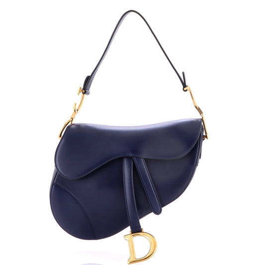 Saddle Handbag Leather Medium