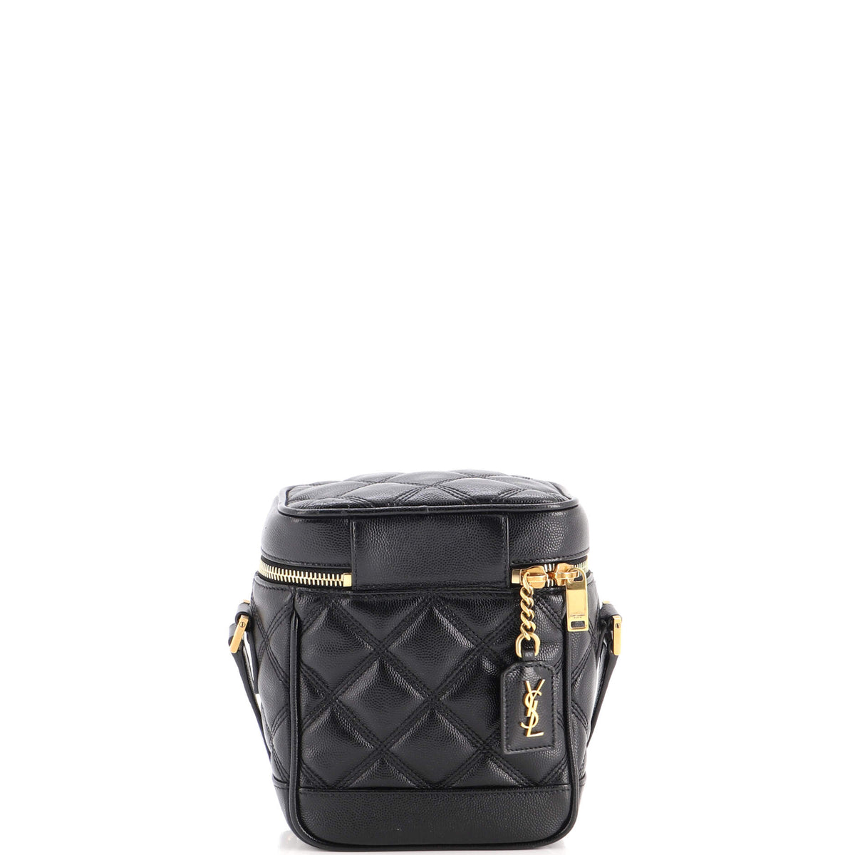 80's Vanity Bag Quilted Leather