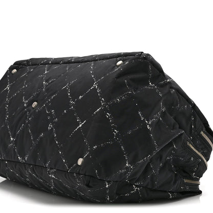 Chanel Nylon Travel Duffel Bag Black