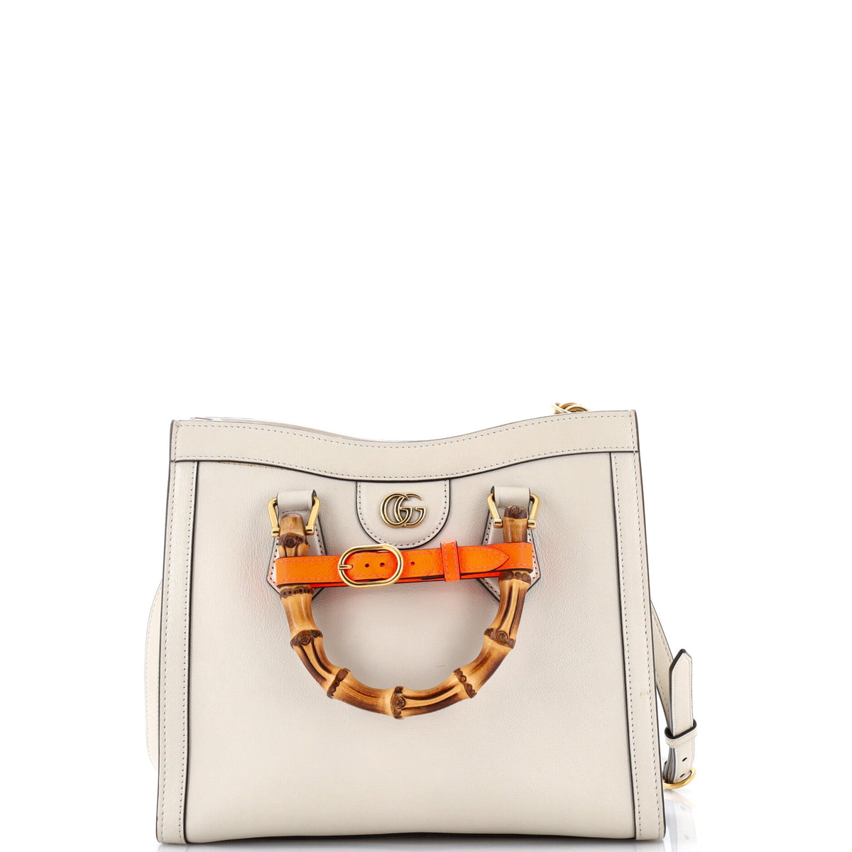Diana NM Bamboo Handle Tote Leather Small
