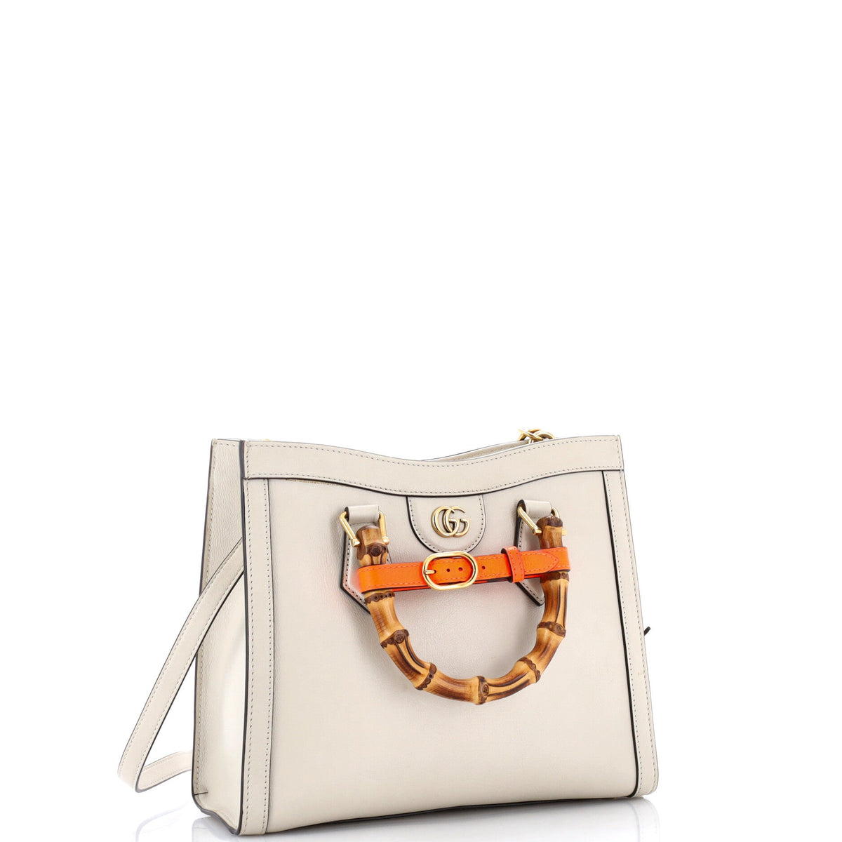 Diana NM Bamboo Handle Tote Leather Small