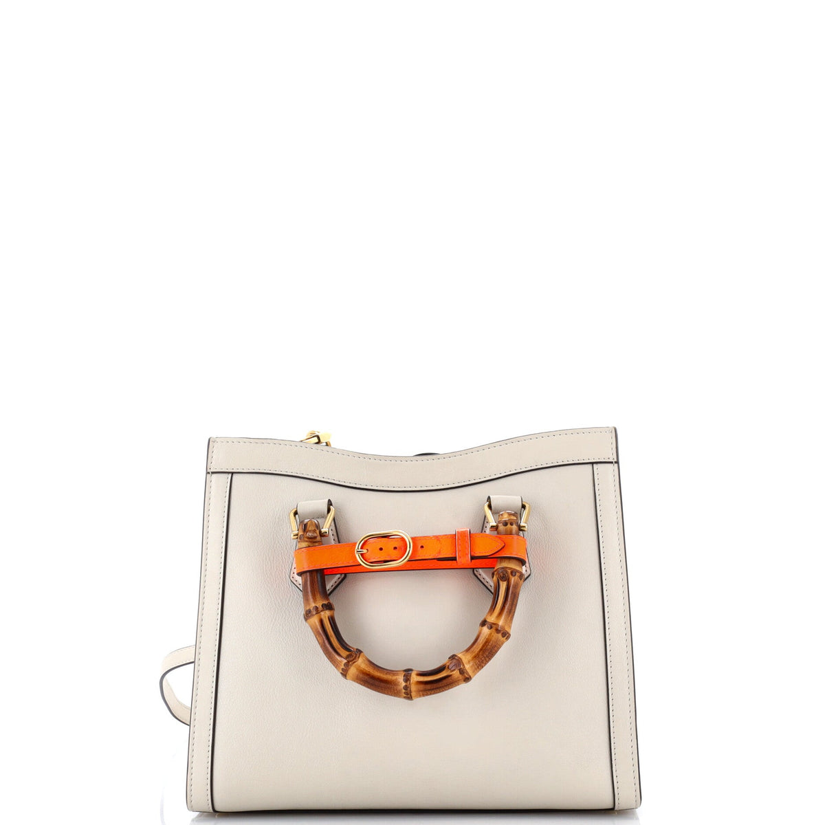 Diana NM Bamboo Handle Tote Leather Small