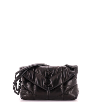 Loulou Puffer Shoulder Bag Quilted Leather Small
