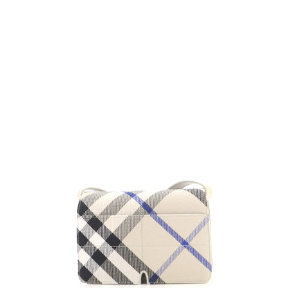 Snip Shoulder Bag Check Jacquard with Leather