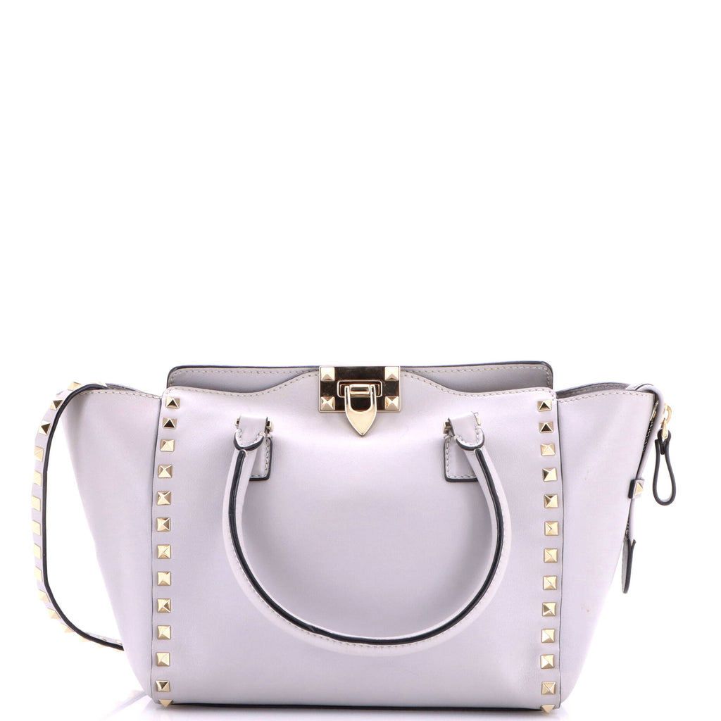 Rockstud Tote Rigid Leather Small