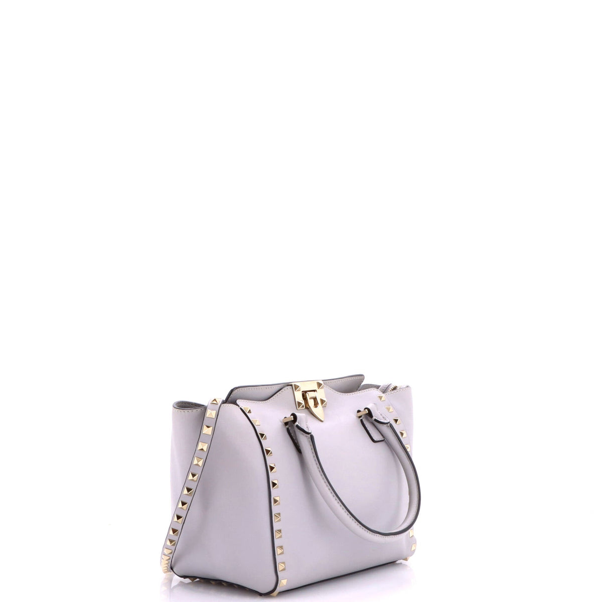 Rockstud Tote Rigid Leather Small