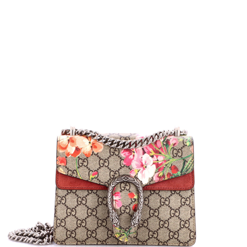 Dionysus Bag Blooms Print GG Coated Canvas Mini