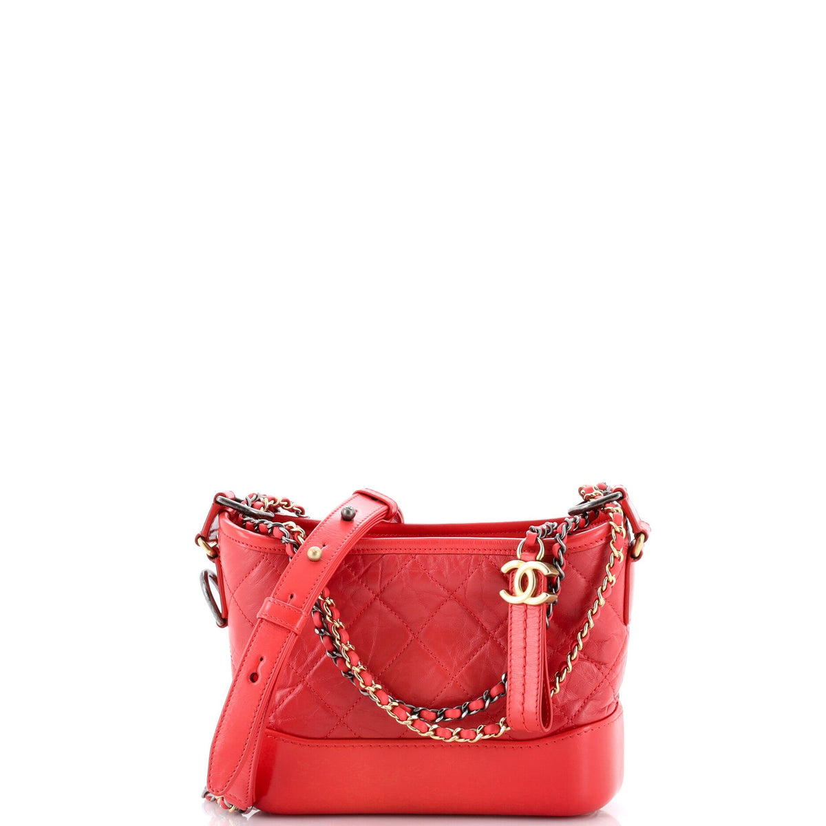 Gabrielle Hobo Quilted Aged Calfskin Small