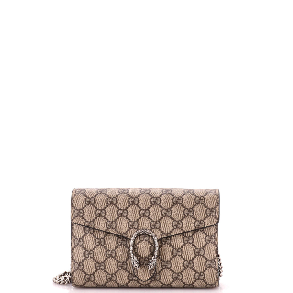 Dionysus Chain Wallet GG Coated Canvas Small