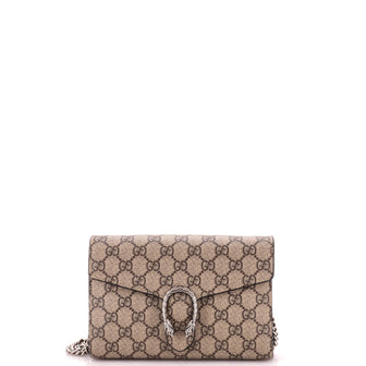 Dionysus Chain Wallet GG Coated Canvas Small