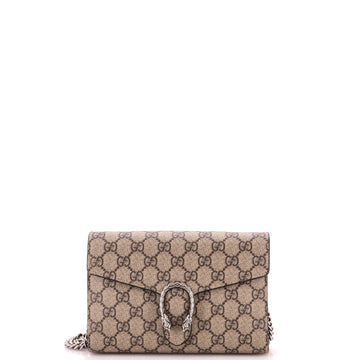 Dionysus Chain Wallet GG Coated Canvas Small