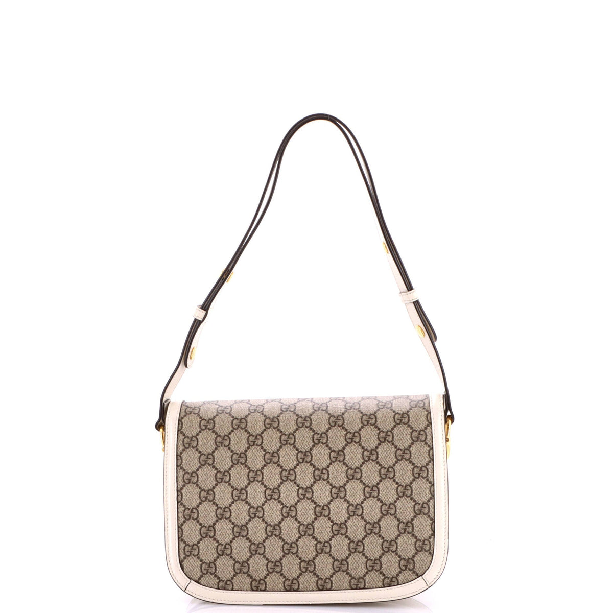 Horsebit 1955 Shoulder Bag GG Coated Canvas with Leather Small