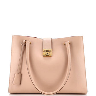 Gancio Lock Tote Leather Medium