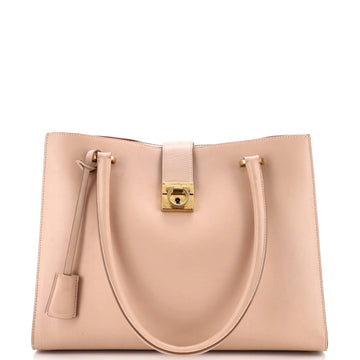 Gancio Lock Tote Leather Medium