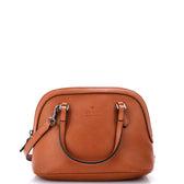 Convertible Dome Satchel Leather Mini