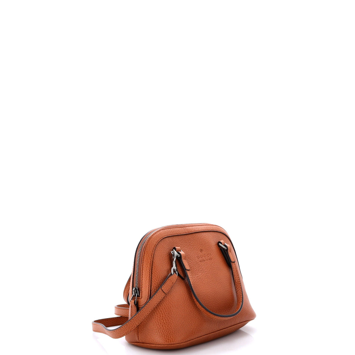 Convertible Dome Satchel Leather Mini